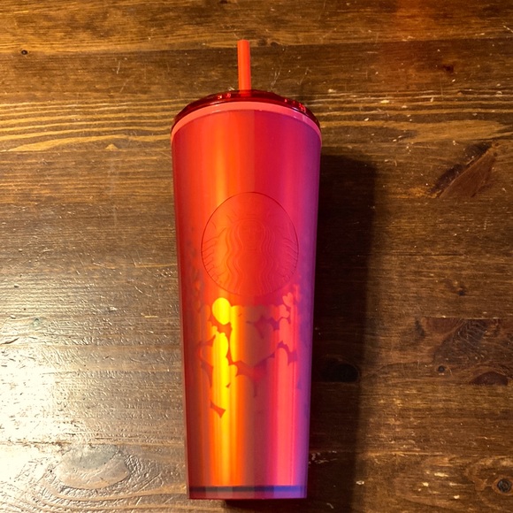 Starbucks Accessories - Starbucks Valentines Limited Edition Red Soft Touch Heart Dome Tumbler